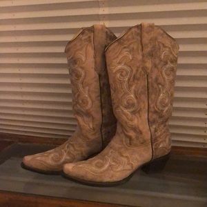 Leather Cowgirl Boots